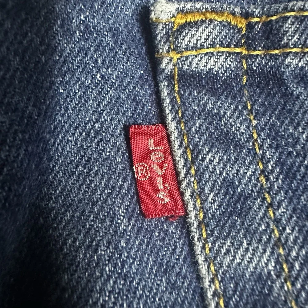 Vintage Y2K Levis 517 Bootcut Jeans Mens 38x32 Dark Wash Red Tab Western Cowboy